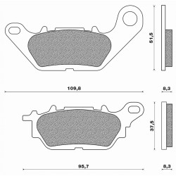 Τακάκια Daytona 84561 (FA464)(FD437) Τακάκια Daytona 84561 (FA464)(FD437)